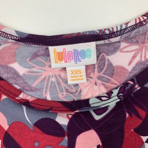 LuLaRoe Irma Disney Villains Maleficent XXS High-Low Short Sleeve Tunic Top - Picture 2 of 7